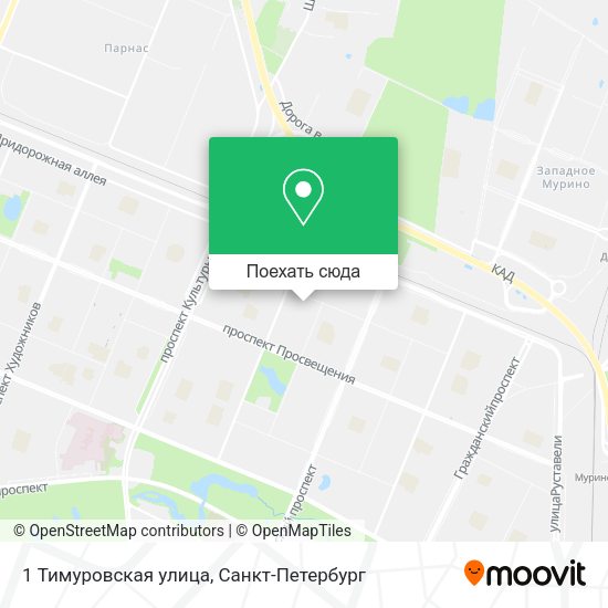 Карта 1 Тимуровская улица