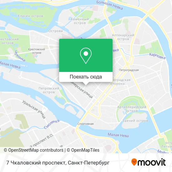 Карта 7 Чкаловский проспект