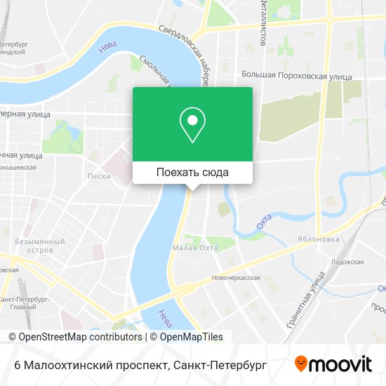 Карта 6 Малоохтинский проспект