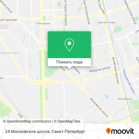 Карта 24 Московское шоссе