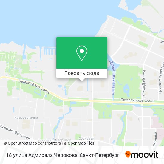 Карта 18 улица Адмирала Черокова