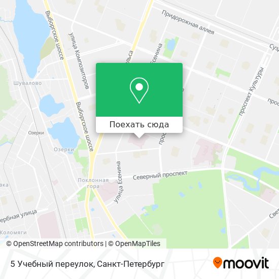 Учебный переулок карта спб