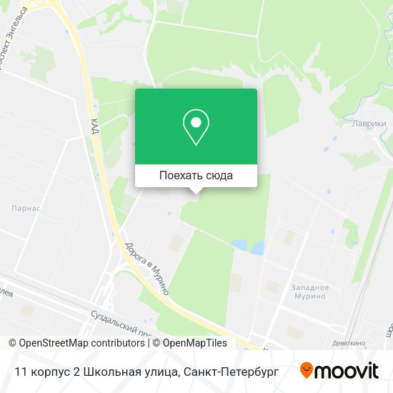 Карта 11 корпус 2 Школьная улица