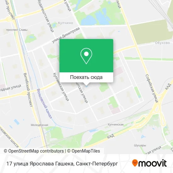 Карта 17 улица Ярослава Гашека
