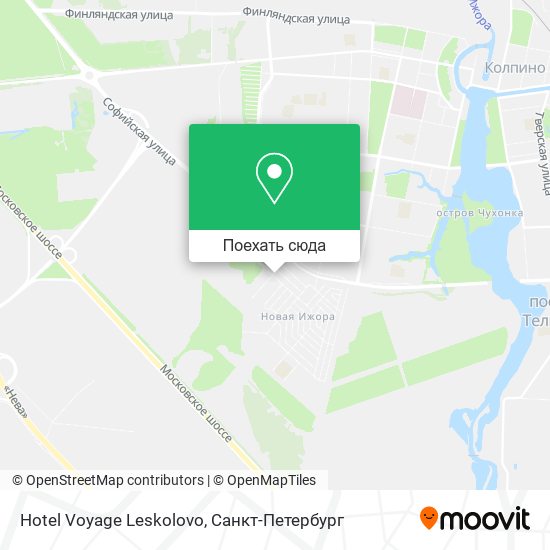 Карта Hotel Voyage Leskolovo
