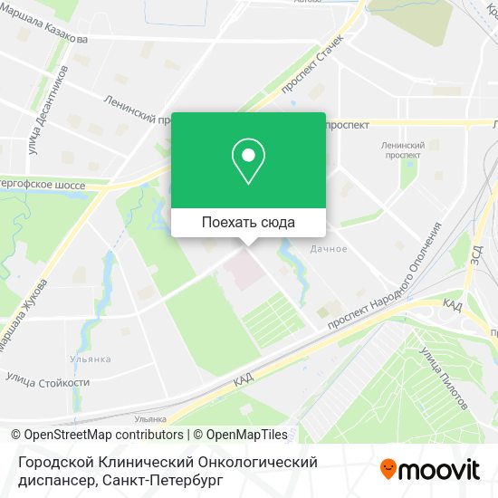 Карта Городской Клинический Онкологический диспансер