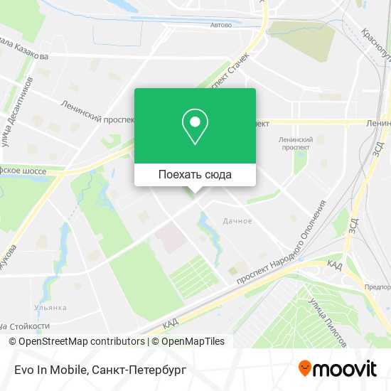 Карта Evo In Mobile