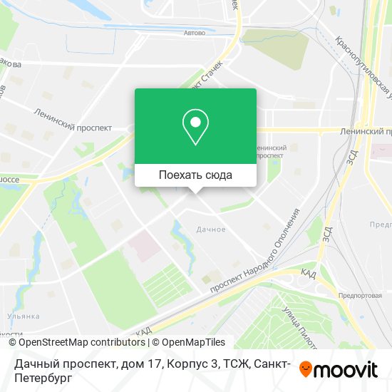 Карта Дачный проспект, дом 17, Корпус 3, ТСЖ