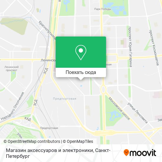 Карта Магазин аксессуаров и электроники