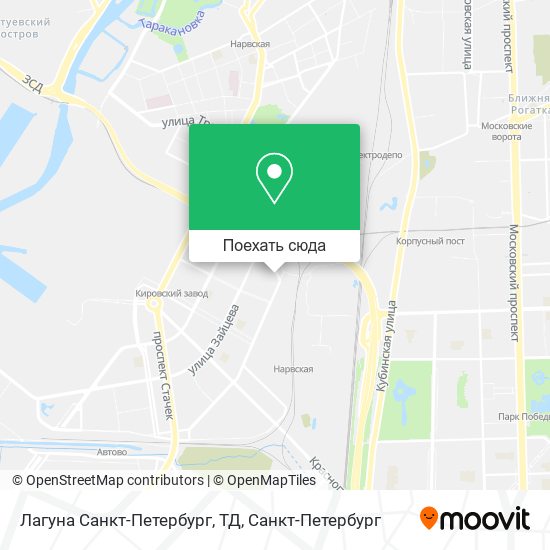 Карта Лагуна Санкт-Петербург, ТД