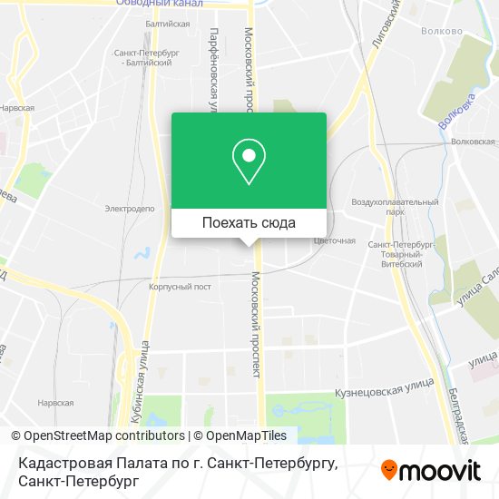 Карта Кадастровая Палата по г. Санкт-Петербургу