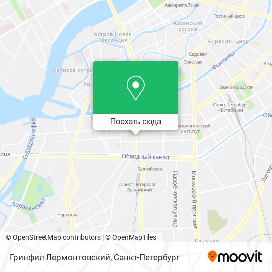 Карта Гринфил Лермонтовский