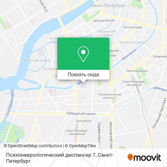 Карта Психоневрологический диспансер 7