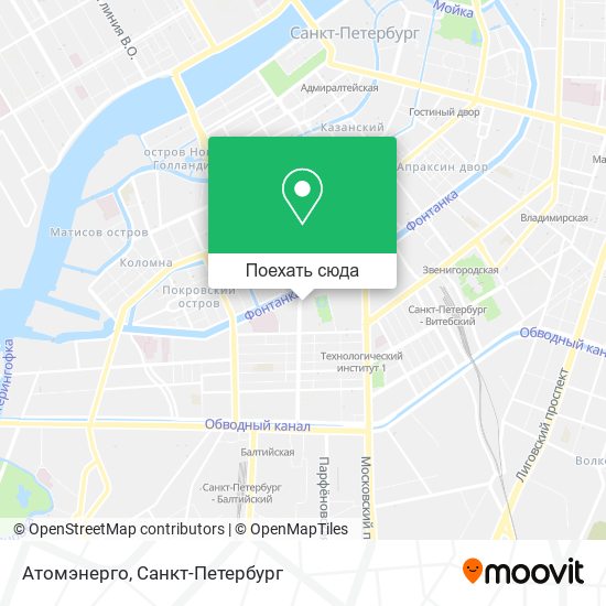 Карта Атомэнерго