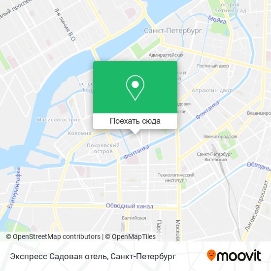 Карта Экспресс Садовая отель