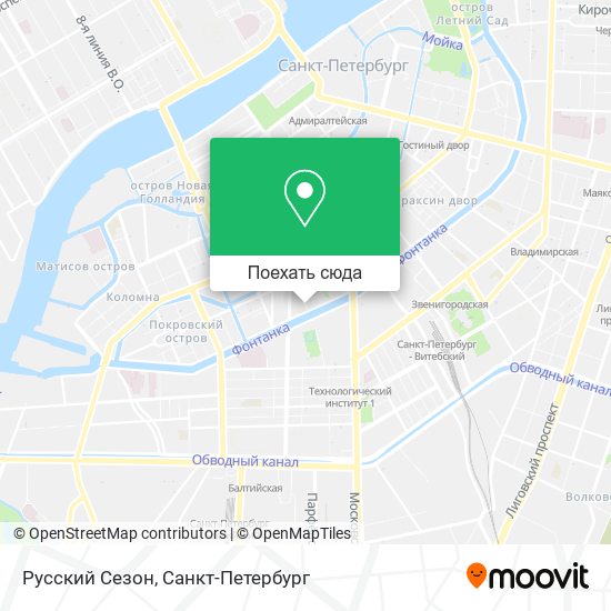 Карта Русский Сезон