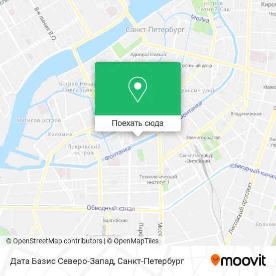 Карта Дата Базис Северо-Запад