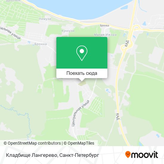 Карта Кладбище Лангерево