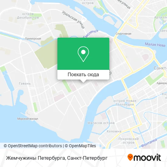 Карта Жемчужины Петербурга