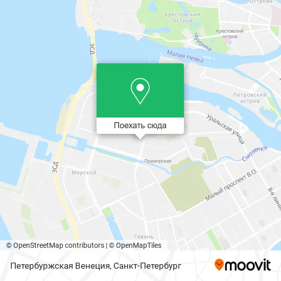 Карта Петербуржская Венеция