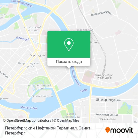 Карта Петербургский Нефтяной Терминал