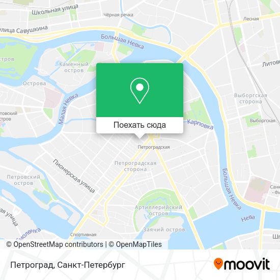 Карта Петроград