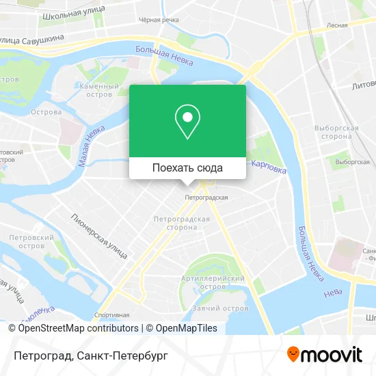 Карта Петроград