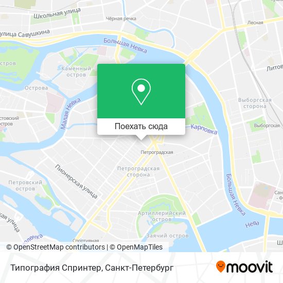 Карта Типография Спринтер