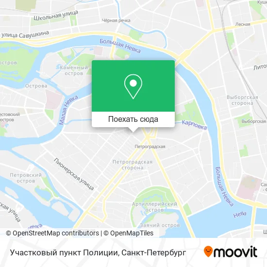 Карта Участковый пункт Полиции