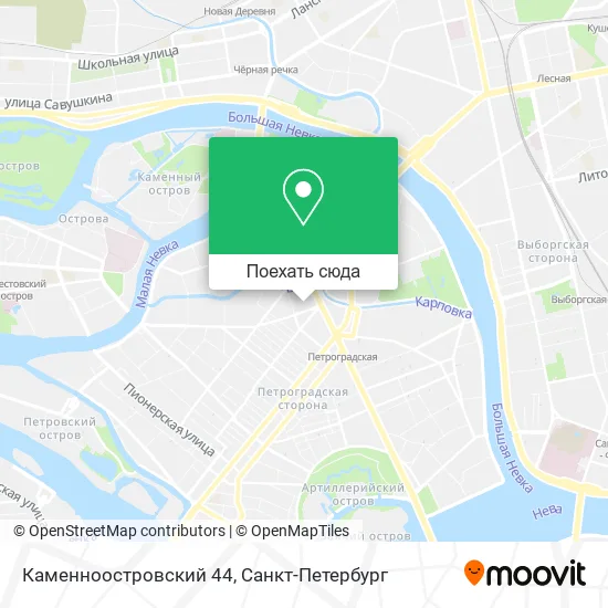 Карта Каменноостровский 44
