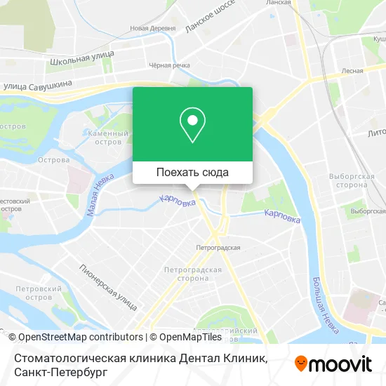 Карта Стоматологическая клиника Дентал Клиник