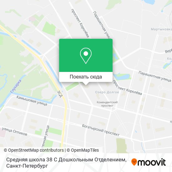 Карта Средняя школа 38 С Дошкольным Отделением