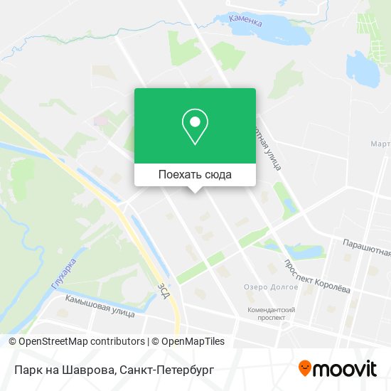 Карта Парк на Шаврова