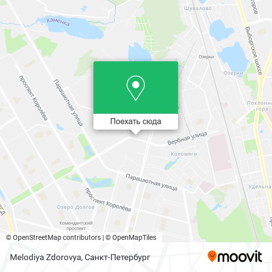 Карта Melodiya Zdorovya