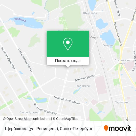 Карта Щербакова (ул. Репищева)
