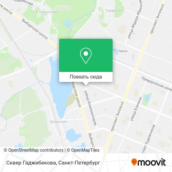 Карта Сквер Гаджибекова