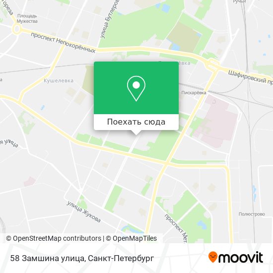 Карта 58 Замшина улица