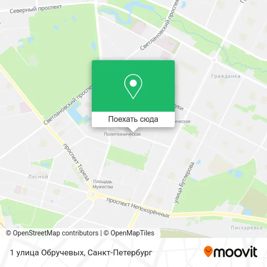 Карта 1 улица Обручевых