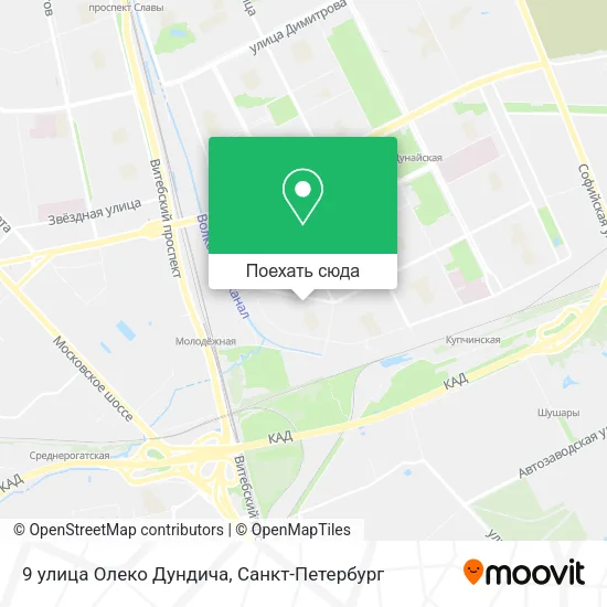 Карта 9 улица Олеко Дундича