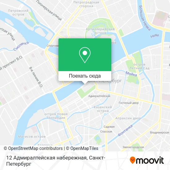 Карта 12 Адмиралтейская набережная