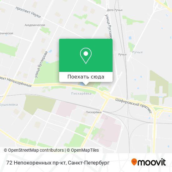 Карта 72 Непокоренных пр-кт