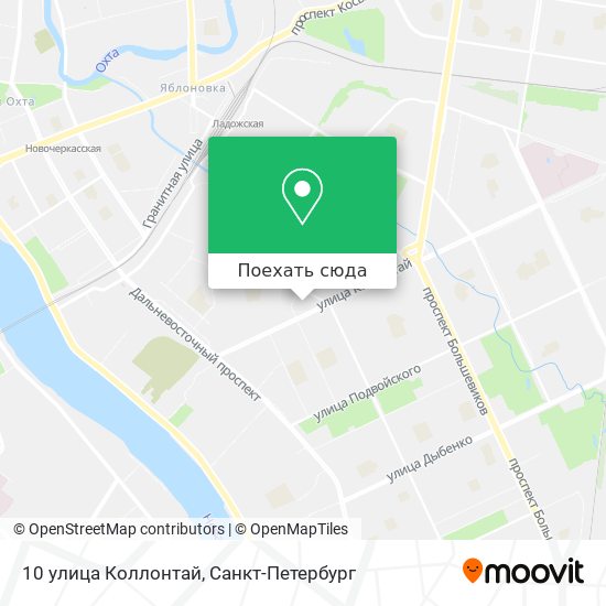 Карта 10 улица Коллонтай
