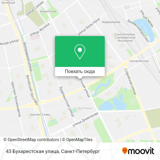 Карта 43 Бухарестская улица