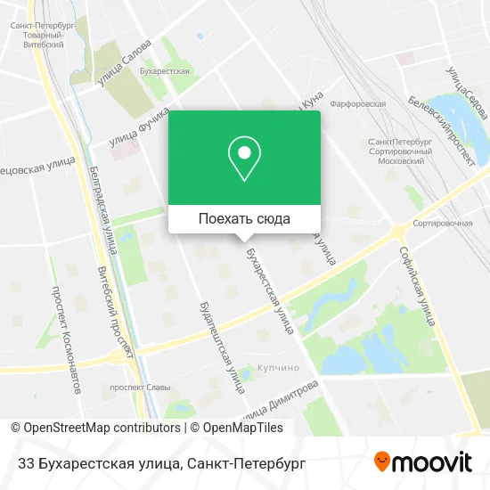 Карта 33 Бухарестская улица