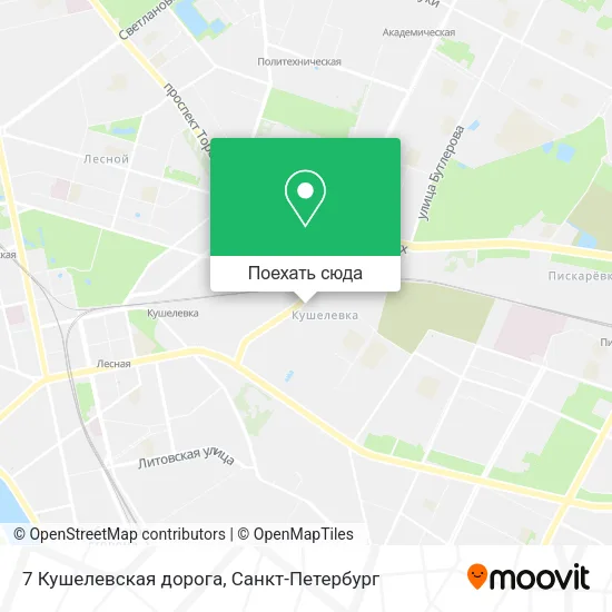 Карта 7 Кушелевская дорога