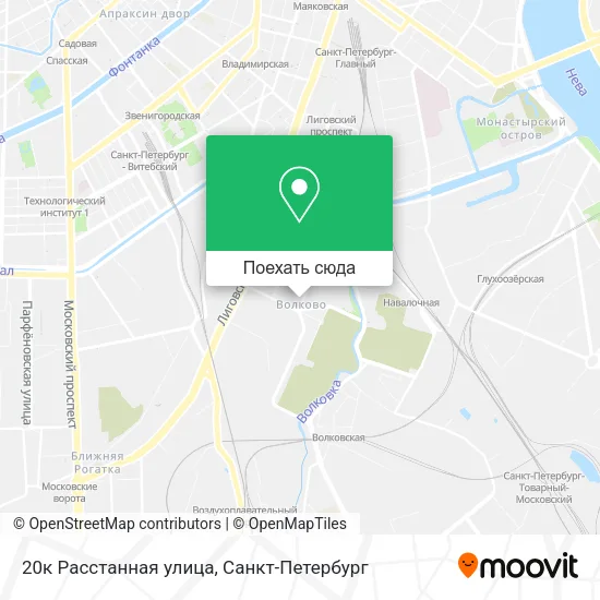 Карта 20к Расстанная улица