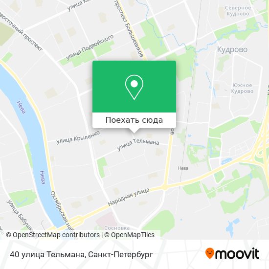 Улица тельмана санкт петербург карта