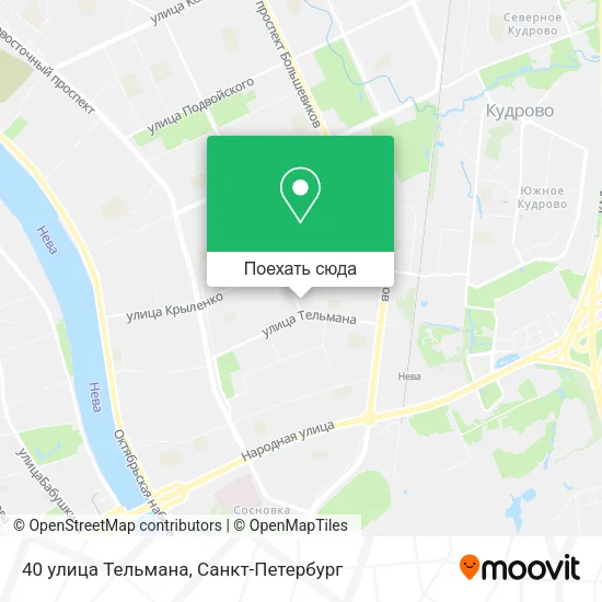 Карта 40 улица Тельмана