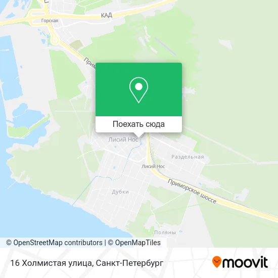 Карта 16 Холмистая улица