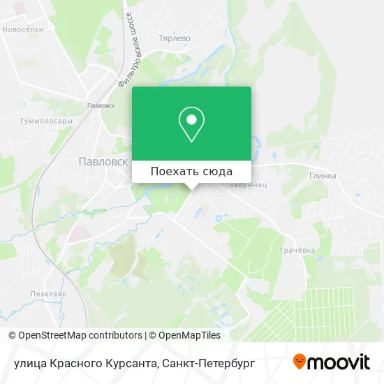 Карта улица Красного Курсанта